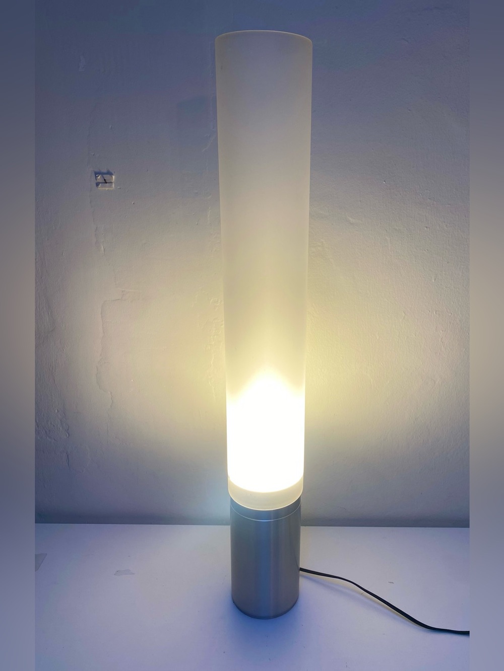 Elise Floor lamp 32" Pablo Design Floor Lamp–Frosted Acrylic & Brushed Aluminum